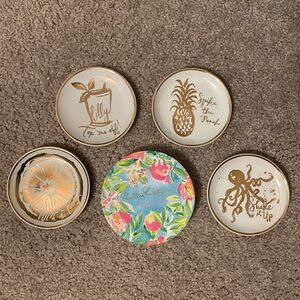 Lilly Pulitzer ceramic coasters (set of 4)
